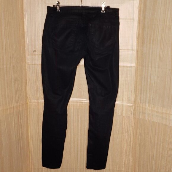 Blank NYC Womens Black Slick Look Skinny Jeans 29 - Picture 4 of 9